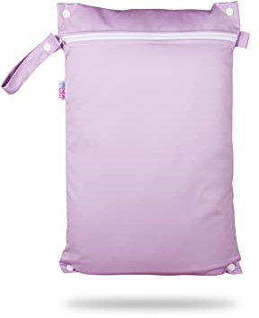 Petit Lulu wasserdicht doublesize Windeltasche | Wetbag Organiser Beutel | Windelsack | Nasstasche für Stoffwindeln | Nässeschutzbeutel | Waterproof Wet Bag | Wickeltasche (Lila)