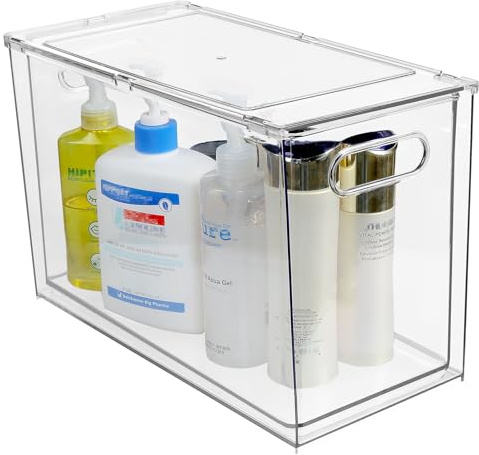 9.5QT Refrigerator Organizer Fridge Storage Bin with Pull-out Drawer, Large