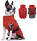 Hundemantel Wasserdicht, Wintermantel für Kleine Hunde Winter Hundejacke Hundeweste Kleine Hunde Warme Kleidung Winter Chihuahua Mantel Französische Bulldogge Mantel(Rot, S)