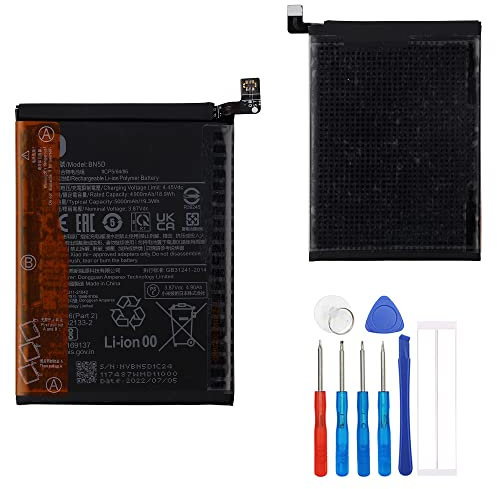E-yiiviil Batterie de rechange BN5D compatible avec Xiaomi Redmi Note 11 Redmi Note 11S avec kit d'outils de réparation