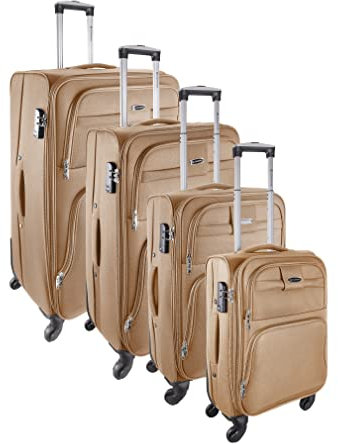Goldhofer® Reisekoffer Set in 4 Größen (Beige)