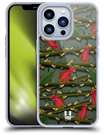 Head Case Designs Écarlate Roses Coque en Gel [Protection de Qualité Militaire] Compatible avec Apple iPhone 13 Pro Et Compatible avec MagSafe
