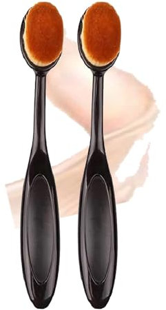 2 Pc Pennello Per Fondotinta Pincel De Maquillaje Polvo, Comodo Pinceles De Maquillaje De PéTalos Sin Rastro Herramienta Fina De Belleza Facial