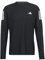 adidas Men's Own The Run Long Sleeve Tee, Black/White, XS