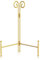 HOPEME Plate Stand 6 Inch 1-Pack, Gold Easel Display Stand for Table, Display Holder for Picture, Photo Frame, Decorative Plate, Dish and Wedding Easel