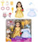 Disney Princess Belle Doll Be Our Guest Petite Belle Doll aus Mrs. Potts & Lumiere, im gelben Ballkleid und blauem Landhauskleid