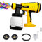 Mellif Cordless Paint Sprayer for 18V Battery,Wireless Electric Paint Spray Gun With 800Ml Tank,3 Sized Spray Nozzles 3 Patterns for Walls,Celling, Fencing and Decking