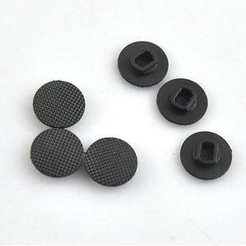 4 x schwarze analoge Joystick-Stick-Tasten-Controller-Kappe, Thumbstick-Abdeckung für Fat PSP 1000 PSP 1001, Sony PSP Zubehör