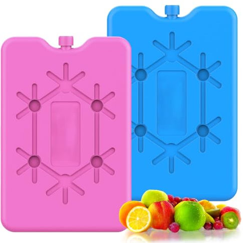 Pain de Glace pour Sac Isotherme, 2 Pièces Glaciere, 200 ml Poche de Glace, Bloc Glace pour Sac Isotherme, Accumulateur de Froid, Sac de Congélation Réutilisables pour Glacière Sac Isotherme Sac Lunch