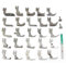 FQTANJU 28PCS Industrial Presser Foot Set Compatible with JUKI DDL-555 DDL-5550 DDL-5600 DDL-8300 Brother B705 B70 7B715 B716 B735 Singer 188K 191D 195K 196K