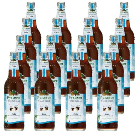 Pyraser Cola Limonade 16 Flaschen je 0,5l incl Mehrweg Pfand