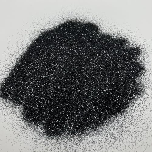EliteKoopers Black 3.5oz/100g Ultra Fine Glitter Sparkle Shine Powder dust for Nail Art and Crafts Decor