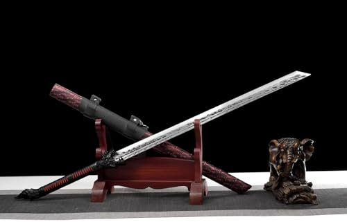 TEERMA 45 Zoll China Handmade Schwert aus Hohem Mangan Stahl scharfes und echtes Katana China Schwert DZ80