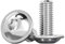 Drenky Vite a Testa Bombata con Flangia M8x12mm, 10 Pezzi Viti Testa Bombata Viti Acciaio Inox A2 V2A a Macchina con Flangia, Bullone M8 Filettatura Completa Metrica