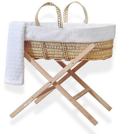 Clair de Lune Scandi Palm Moseskorb, Essential Special Buy Bundle, Weiß, 75 x 28 cm