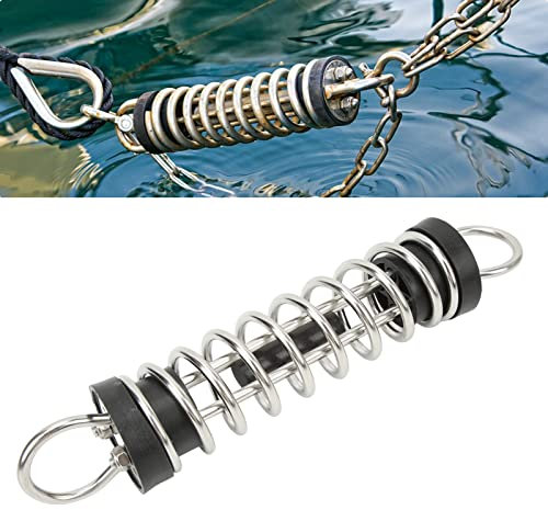 Brilluxa Marine Molla di Ormeggio Molla di Ormeggio di Ricambio per Molla di Ormeggio in Acciaio Inossidabile per Yacht da Barca, Catena di Ancoraggio per Barca Ammortizzante (11mm)