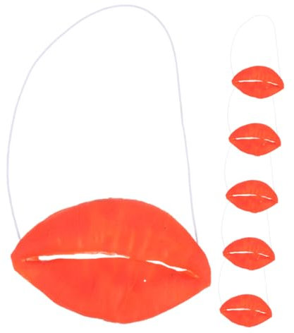 DECHOUS 6stücke Teiliges Großer Lippen Requisiten Für Cosplay Partys Lustige April-Scherz-zubehör Für Clown-Performances Und Karnevalsfeiern Aus Einfach Zu Bedienen