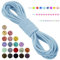 LEREATI Hilo Elastico para Pulseras, Cuerda Elástica 3mm x 5m Hilo Nylon Pulseras Goma Elastica para Pulseras, Collar, Joyería, Cintas el Pelo, Costura (Azul Claro)