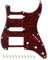 Banworks 4-lagiges Strat HSS Schlagbrett, 11-Loch E-Gitarren-Schlagbrett, SSH Schlagplatte für USA/Mexican Modern Style Standard Stratocaster ST JT/HB-02, rote Schildpatt