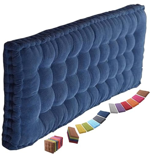 uyeoco 8-10cm Dickes Bankauflage Bankkissen, Sitzkissen Bank Sitzauflage Innen Outdoor, Gute Qualität Waschbare Gartenbank Auflage, Rechteck Sitzkissen Groß Für Stuhl Boden Bürostuhl(@8,50x130cm)