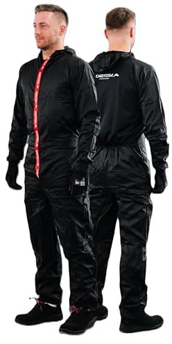 CAR SYSTEM Coverall Black Suit Lackieranzug waschbar schwarz (L)
