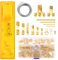 KEDEMAS Set Appendi Quadri, 217 Pezzi Kit Foto Cornice Ganci, Ganci per Quadri, con Martello, Livella, Chiodi da Parete, Filo per Appendere, Dente di Sega, Anello a D, Occhielli a Vite
