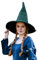 Leonardo Carbone® Hexenhut Agata - Hexenkostüm, Mittelalter Kleidung Kopfbedeckung, Halloween Kostüm Damen, Witcher Hat, Zauberer Hut, LARP-Kleidung, Karneval, Cosplay - 100% Wolle Grün