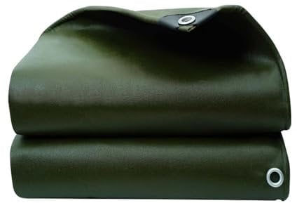 Bâche imperméable robuste de 5 x 6 m avec œillets - Protection contre les intempéries pour voitures, bateaux, construction et camping