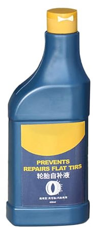 Oldmoom Fahrradschlauchloser Reifendichtstoff, 400 ml, Reparatur von flachen Reifen, verhindert und repariert flache Reifen, Fahrradschlauch-Pannen-Reparatur-Dichtstoff, Fahrradwerkzeug