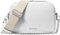 Michael Kors Damen Bryant Medium Double Zip Chain Camera Crossbody Bag Umhängetasche, Optic White