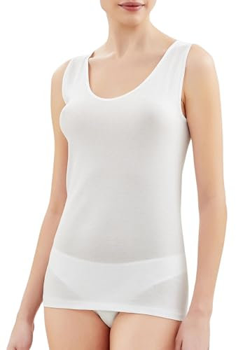 RAGNO 3 Pezzi 028192 Canottiera Spalla Larga 100% Filo Scozia, Bianco 6