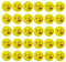 Regerly Tischtennisbälle, 30 Stück Spaß Bälles Training Ping Pong Bälle Tischtennis mit Emojis Tischtennis Bälle Set für den Vergnügungspark Launch Machine Glücklicher Abgehobener Betrag