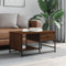 OHOOWOO Couchtisch Braun Eichen-Optik 85,5x51x45 cm Holzwerkstoff,Exklusiver Couchtisch aus Holzwerkstoff mit geräumigem Stauraum für das Moderne Wohnzimmer Couchtische, Kaffeetische