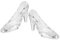 BRIGHTFUFU 2Pcs High Heel Shoe Ornaments Acrylic Wedding Shoe Decorations Stunning High Heel Adornments for Gifting for Birthdays and Ceremonies