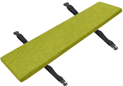 5cm Dick Outdoor Bankkissen Bankauflage Stuhlkissen 150cm/120cm/100cm/80cm/200cmX40/50CM,abnehmbarer Rutschfestes Bank Sitzkissen für Gartenbank, Terrasse, Esstisch, Bank, Drinnen(Grass green,80x50x5c