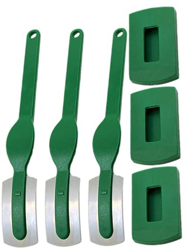 LIGIGWASH 3 Piezas Cuchillo Cortador Ergonómico para Pan y Pastelería con Mango Estable Herramienta Resistente para Repostería y Bollos