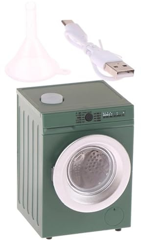 Ruarby Realistische Miniatur Puppenhäuser Waschmaschine 1:12 Maßstab Zubehör für interaktive Puppenhäuser Waschküche Spiel Miniatur Waschküche