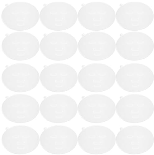 Alipis 20 Stück Teiliges DIY Gießform aus Hautfreundlichem PVC Praktische Maskenplatten für Gleichmäßige Meerestangstärke Langlebig und Einfach Anzuwenden für Hautpflege Zuhause