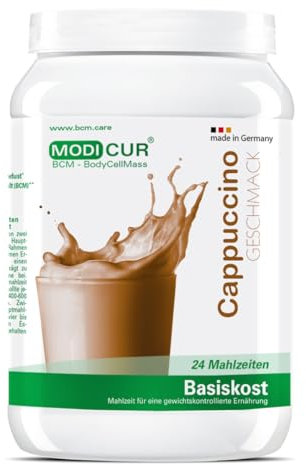 BCM Modicur Basis Cappuccino Schoko 1 Dose à 480g (24 Portionen/Eiweißshake/BCM BodyCellMass)