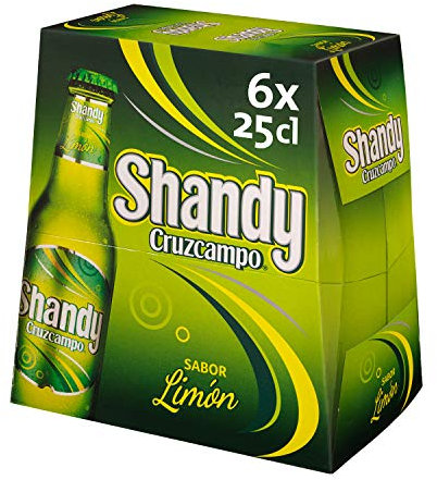 Cruzcampo Shandy Cerveza Limón, 6 x 250ml