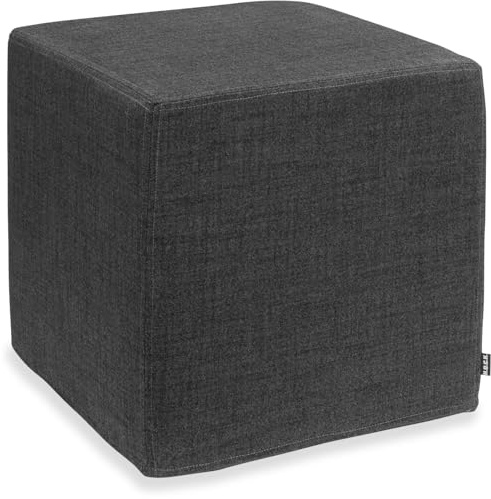 H.O.C.K. Cube 45x45x45cm Livigno Sitzwürfel Sitzhocker Sitzbox (45 x 45 x 45 cm, anthrazit)