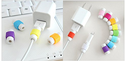 TecnoStore® 1 x Cable Protector Lightning 8 pin for iPhone 5 5S 6 Plus iPad Protection Cover Protector