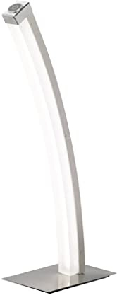 ACTION by WOFI 823001646000 A Tischleuchte, Metall, 8 W, Integriert, nickel matt, 15 x 10 x 44 cm