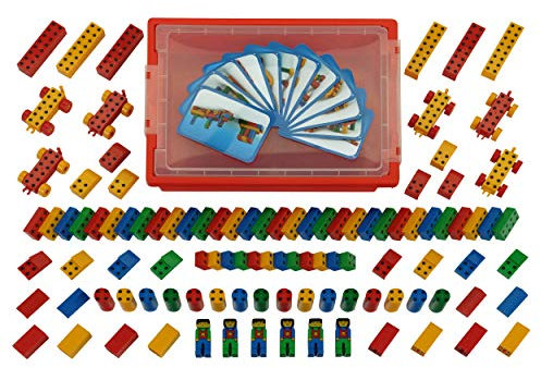 Theo Klein 136 Manetico Spezial Set | 104 Verschiedene Bunte Magnet-Bausteine | Inkl. 12 Bauanleitungen | Motorikspielzeug | Spielzeug für Kinder ab 1 Jahr