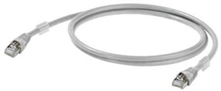 WEIDMÜLLER ie-c6fp8ld0400 M40 m40-d 40 m CAT6 Hat S/FTP (STP) grau – Netzwerk-Kabel (EA, RJ-45, RJ-45, männlich/männlich, Kupfer, 20 – 60 °C)