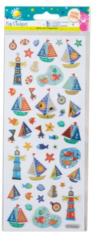 Craft Planet Fun Stickers, Nautical, Stickers For Young Crafters Collection, For Posters, Card Making, Scrapbooking, Party Bag Fillers, Sticker Book, Reward Chart Stickers, Invites, Craft