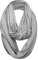Plain 50% Cotton Blend Jersey Snood Scarf, Light Grey