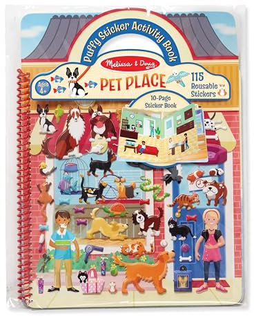 Melissa & Doug Puffy Sticker Activity Book - Pets Place