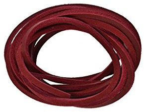 Lacci in cuoio rosso per scarpe, stivali, boots 120 cm