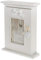elbmöbel Schlüsselkasten Holz mit Fotorahmen Passepartout in weiß Weiss-grün rosa Vintage Shabby-Chic aus Holz Landhaus (Weiß-Vintage, H29 x B22 x T 7 cm)